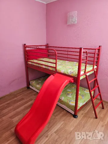 Двуетажно легло с пързалка, снимка 1