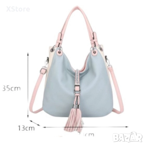 Дамска чанта тип торба от еко кожа, различни цветове, снимка 4 - Чанти - 52584783