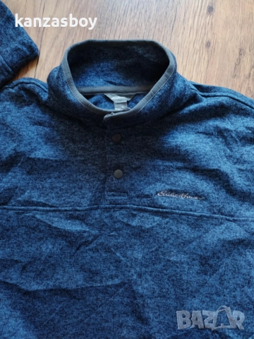 eddie bauer Half Zip - страхотна мъжка блуза КАТО НОВА ХЛ, снимка 2 - Блузи - 52641304