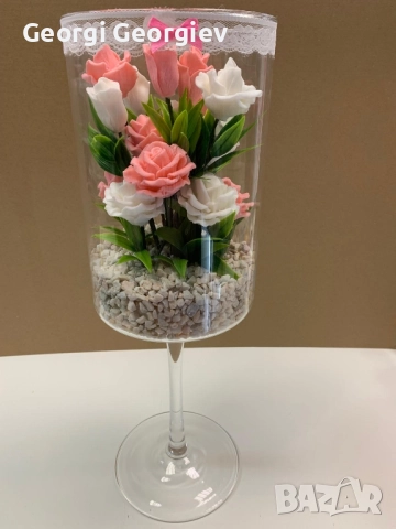 цветя изработени с глицеринов ароматен сапун , снимка 11 - Други - 51962008