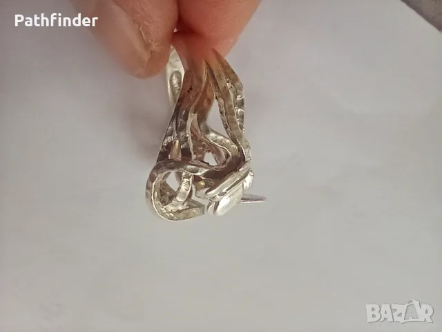 Сребърен дамски пръстен сребро 925, снимка 4 - Пръстени - 47789169