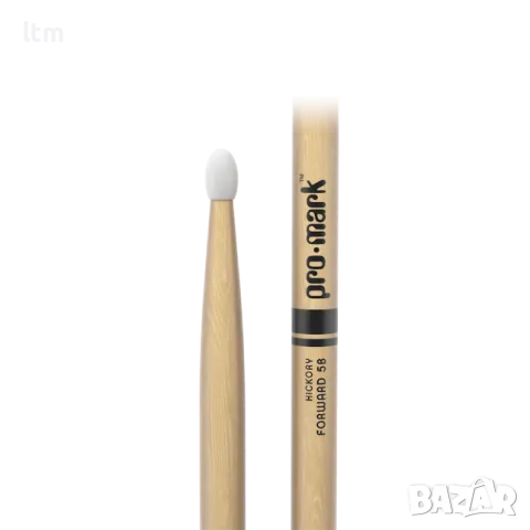 5B палки за барабани с найлонов връх Classic Forward 5B Hickory Drumstick, Oval Nylon Tip, снимка 5 - Ударни инструменти - 49185565