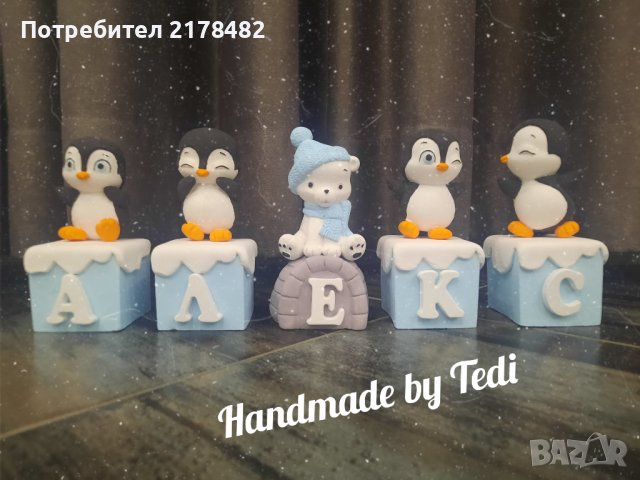 Керамични кубчета Пингвини, снимка 3 - Други - 34665691