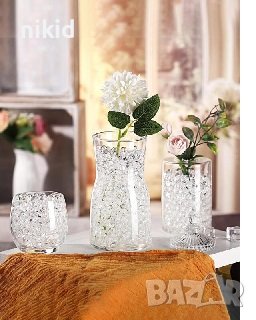 Кристална еко почва за растения и декорация Екопочва водни кристали ваза растения цветя орбис орбиз, снимка 7 - Други - 17342846