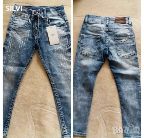 Нови дънки Армани и къси панталони 3г.98см. , снимка 2 - Детски панталони и дънки - 53799437