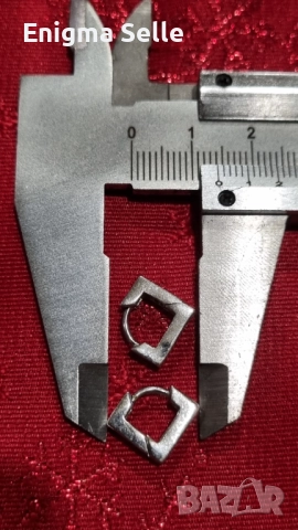 Сребърни обеци 925 проба, 2,86 гр, снимка 5 - Обеци - 52514715