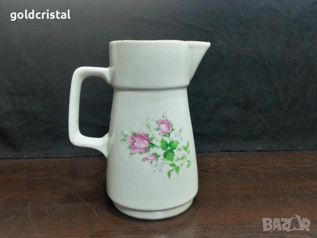 Стар български порцелан кана , снимка 5 - Антикварни и старинни предмети - 53866191