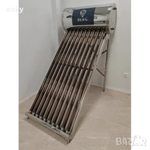 Слънчев бойлер за топла вода, соларен вакуумен колектор