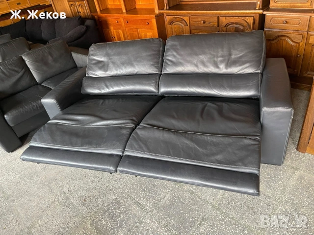 Кожен диван, снимка 2 - Дивани и мека мебел - 53587510