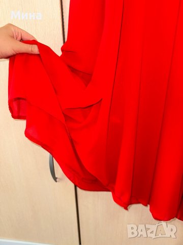 Червена рокля, снимка 3 - Рокли - 41323729