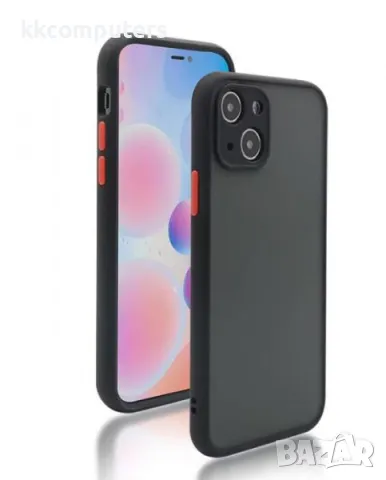 Калъф силикон Cam Guard Мат /черна рамка/ за iPhone 14 Pro 6.1 Баркод : 3129517