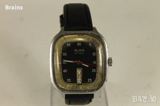 Колекционерски Руски Часовник СЛАВА Хладилник 26 Камъка, снимка 2 - Антикварни и старинни предмети - 53086573