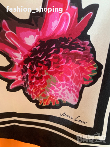 Копринен шал Marc Cain, снимка 6 - Шалове - 44774283