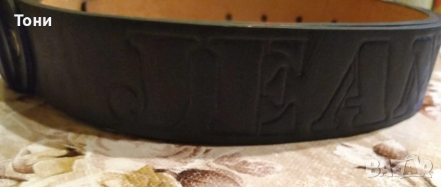 JEANS Нов Мъжки Колан Изцяло от Естествена Кожа 120см, снимка 3 - Колани - 52563752