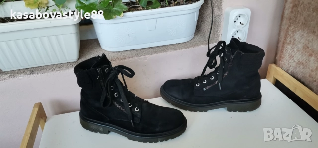 Боти от естествен велур 38.5н., снимка 11 - Дамски ботуши - 52787839