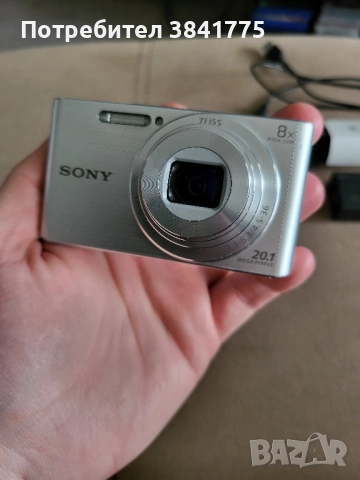 Sony DSC W830 фотоапарат сив, снимка 3 - Фотоапарати - 52160424
