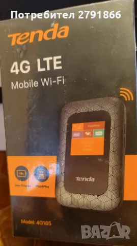 Tenda 4G185 преносим мобилен рутер 2100 mAh батерия 4G LTE Cat4 150Mbp, снимка 11 - Рутери - 47715661