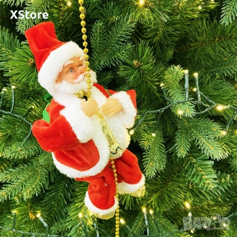 Катерещ се по мъниста Дядо Коледа