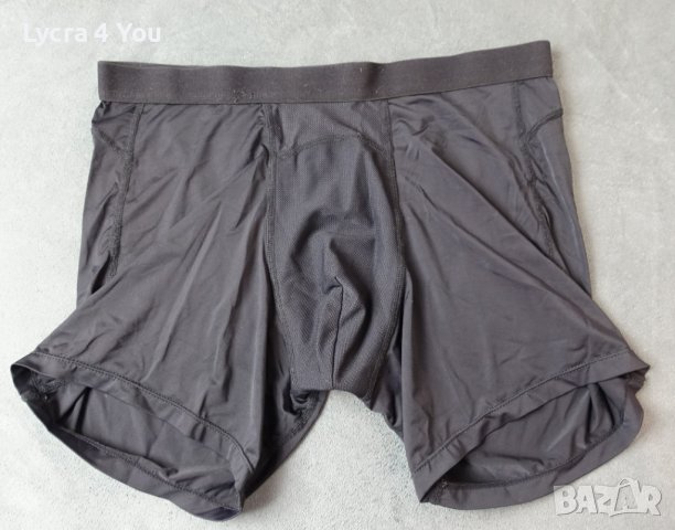 Черни мъжки боксерки, лъскави с ликра L размер, снимка 1 - Бельо - 44186568