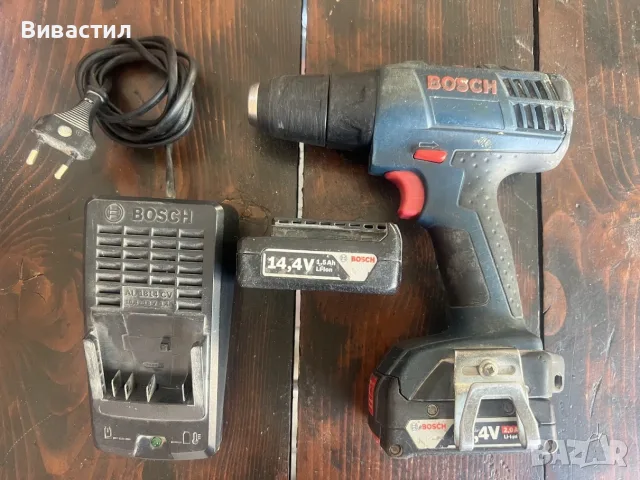 Акумулаторен двускоростен винтоверт BOSCH 14,4V Li-Ion с ляв и десен ход внос от Германия.