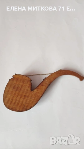 Две дървени лули за декорация, снимка 3 - Антикварни и старинни предмети - 53773805