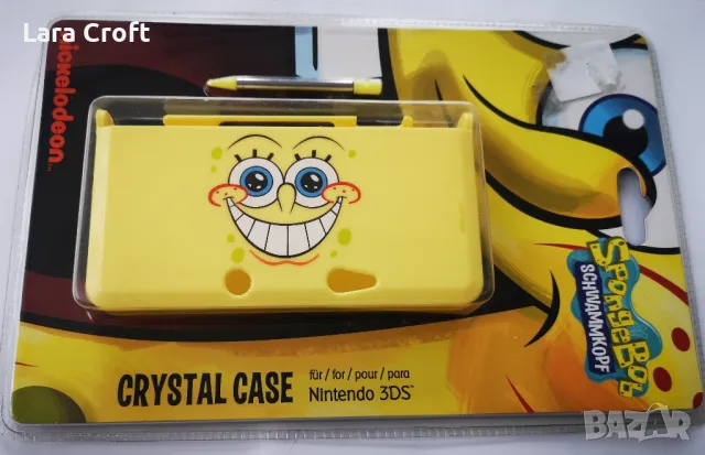 Spongebob Crystal case Nintendo 3DS калъф нов + писалка 