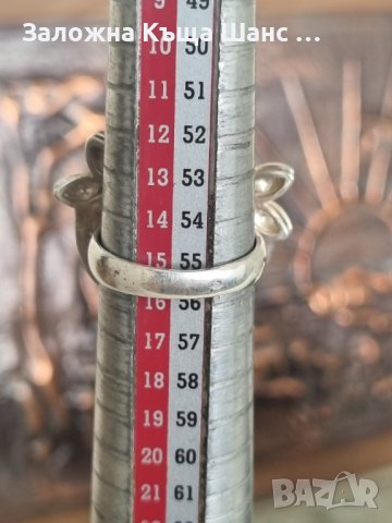 Сребърен пръстен на цветя Sezgin 925 , снимка 3 - Пръстени - 41742317