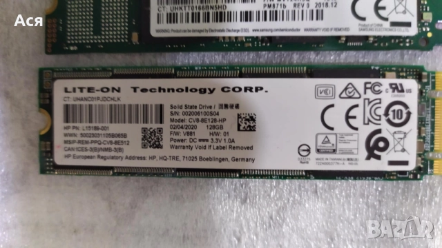 4 БРОЯ SSD и Памет2 Броя ВСИЧКИ РАБОТЕЩИ от чужбина, снимка 7 - Части за лаптопи - 52417656