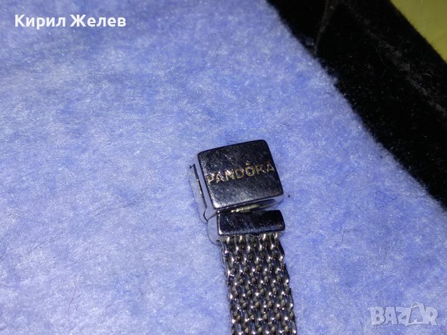 PANDORA ОРИГИНАЛНА БУТИКОВА МАРКОВА СРЕБЪРНА АРТ ДИЗАЙН ГРИВНА РОДИРАНО СРЕБРО 925 - ПАНДОРА 37459, снимка 9 - Гривни - 40574992