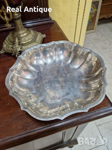 Антикварна американска посребрена купа фруктиера  Oneida, снимка 1 - Антикварни и старинни предмети - 39409347
