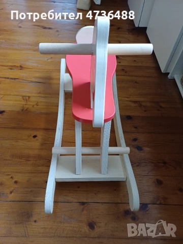 Дървено люлеещо конче, снимка 5 - Играчки за стая - 53467308