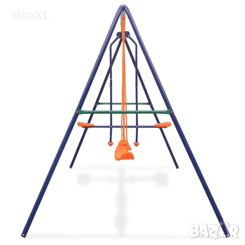 vidaXL Комплект люлка с 4 оранжеви седалки, снимка 2 - Детски люлки - 56148316