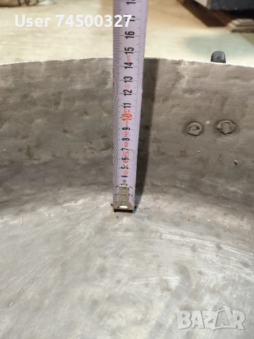 Голяма кръгла медна тава за лютеница, снимка 2 - Съдове за готвене - 53835245