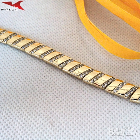 Гривна с 14К златно покритие 234822, снимка 2 - Гривни - 52712358