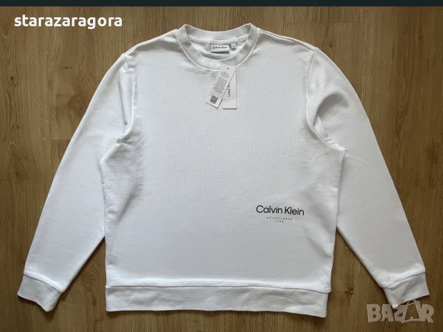 Calvin Klein Off Placement Logo XL, снимка 4 - Блузи - 56382085