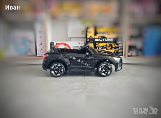 ТОП ЦЕНА!НОВО!Акумулаторна кола AUDI RS E-tron GT с меки гуми,12V батерия , снимка 7 - Детски велосипеди, триколки и коли - 39218266