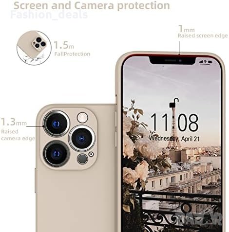 Нов Силиконов Калъф Кейс за iPhone 14 Pro Max 6,7 инча със защита за камера, снимка 3 - Калъфи, кейсове - 42018032