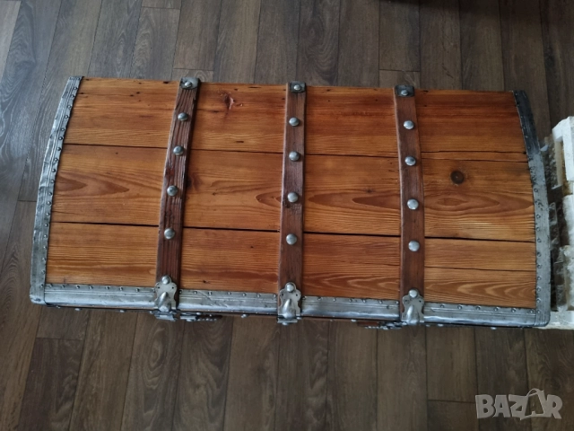 Стар дървен сандък/ракла/скрин, снимка 10 - Антикварни и старинни предмети - 52384755