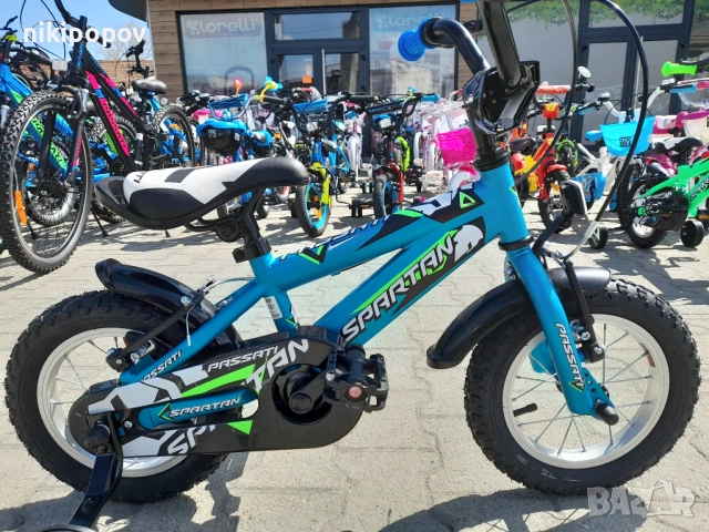 PASSATI Велосипед 12" SPARTAN син, снимка 12 - Велосипеди - 53758925