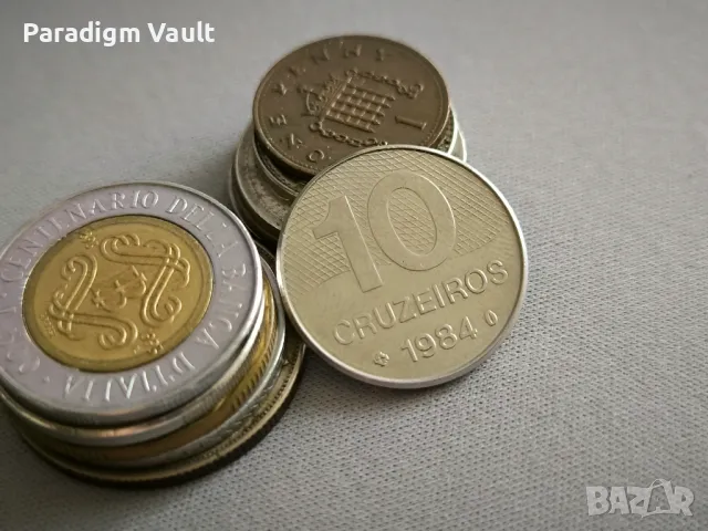 Монета - Бразилия - 10 крузейро | 1984г.