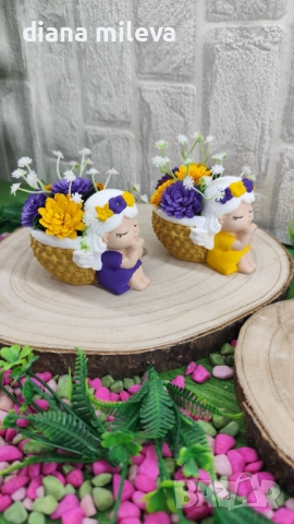 Ангелчета в жълто и лилаво!