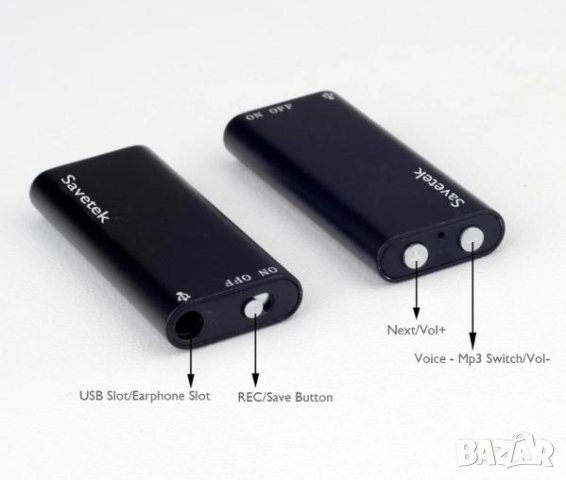 Метална Ултра Лека 7.2гр. Супер Мини Флашка Диктофон MP3 Плеър с Кристален Звук и 8GB Вградена Памет, снимка 3 - Аудиосистеми - 42537376