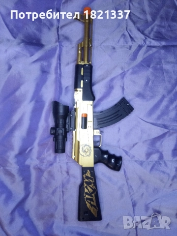 Детска играчка пушка с гилзи и гумени патрони, снимка 7 - Други - 52857054