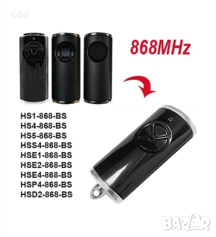 Съвместимо с дистанционно управление Hormann 868Mhz Bisecur HS1 BS, HSE1 BS, HSE2 BS, HS4 HS5 BS, снимка 3 - Друга електроника - 53583474