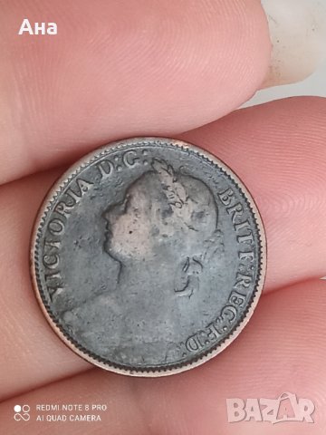 1 фартинг 1885 година , снимка 1
