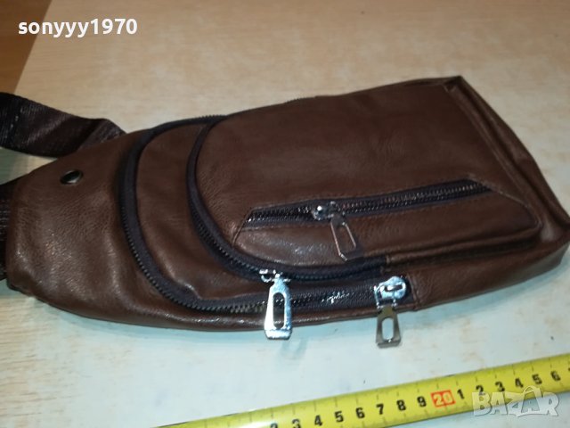 КАФЯВА КОЖЕНА ЧАНТА 2508230828, снимка 17 - Чанти - 41960481