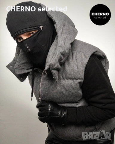 Мъжки пухен елек с качулка MANGO Hooded Puffer Vest – размер XXL