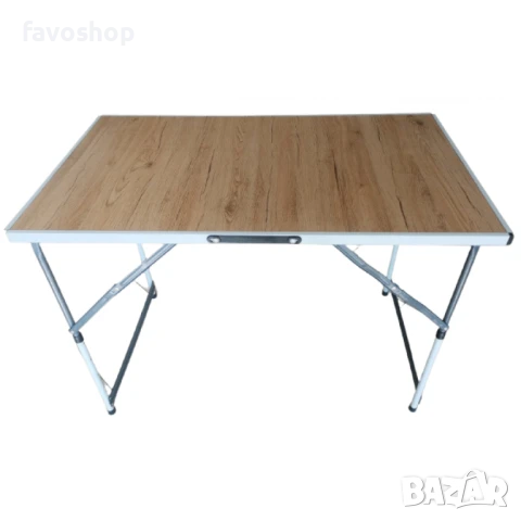 1 Алуминиева сгъваема маса FAVO 1H ALU PRO - плот мдф ДЕКОР С РЕГУЛИРУЕМА ВИСОЧИНА, снимка 2 - Други - 51023499