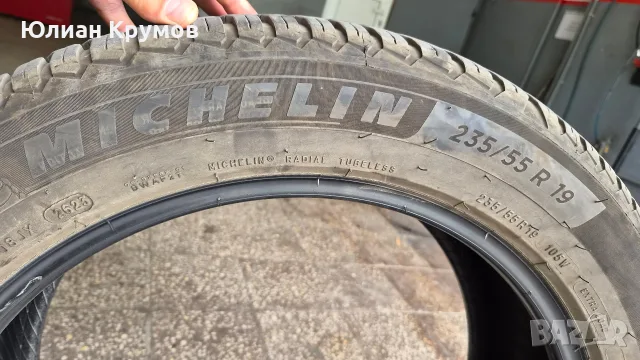 MICHELIN 235/55/19 Всесезонни- 4 броя, снимка 3 - Гуми и джанти - 56163115