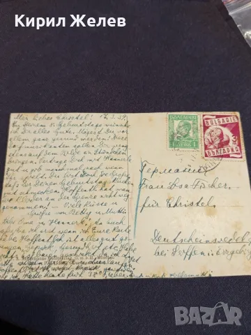 Стара Немска пощенска картичка 1939г. с печати и марки за КОЛЕКЦИЯ 23690, снимка 5 - Филателия - 47990300